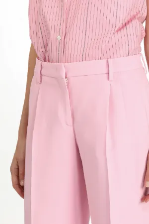 tailored wide-leg trousers
