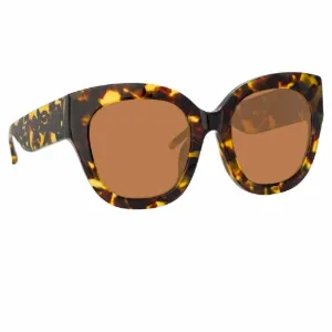 Tortoiseshell Logo Sunglasses