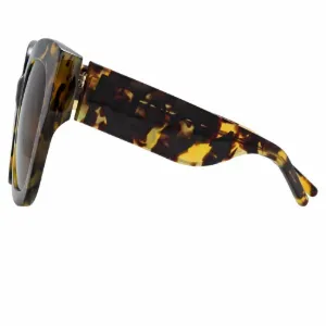 Tortoiseshell Logo Sunglasses