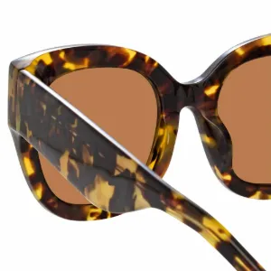 Tortoiseshell Logo Sunglasses