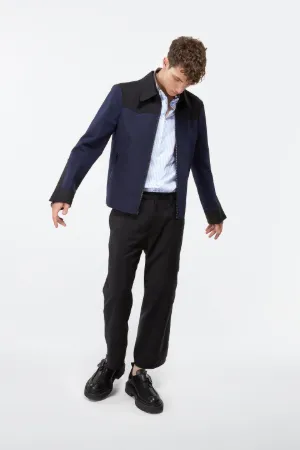 two-tone cotton-mohair jacket