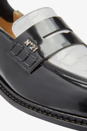 Two-Tone Penny Loafers