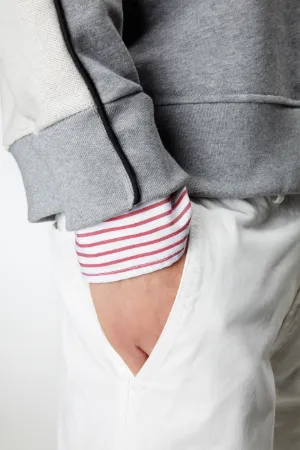 two-tone sweatshirt