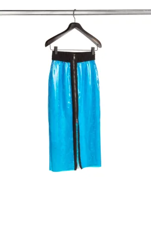 vinyl-effect pencil skirt