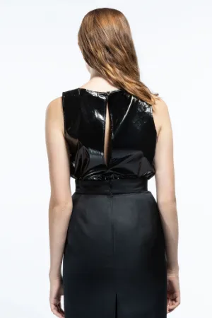 vinyl-effect top