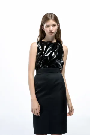 vinyl-effect top