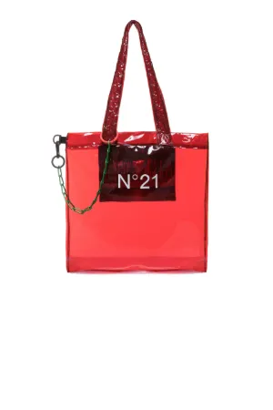vinyl logo-print shopper