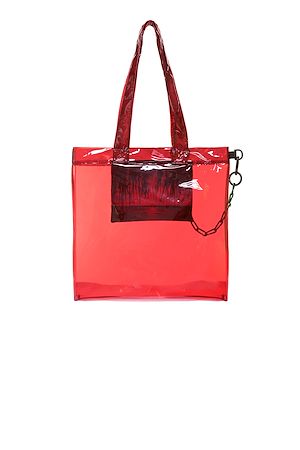 vinyl logo-print shopper