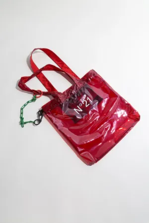 vinyl logo-print shopper