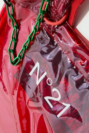 vinyl logo-print shopper