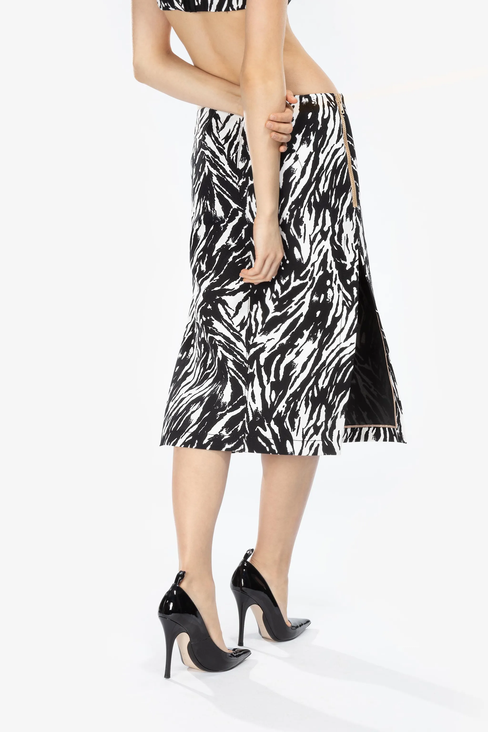 Zebra-Print Pencil Skirt | N°21 | Official Online Store