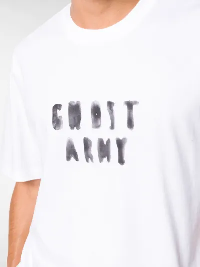OAMC Ghost Army print T-shirt white | MODES