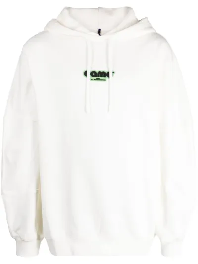 OAMC logo patch Cotton Hoodie White