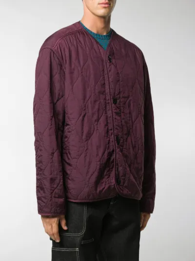 collarless bomber jacket