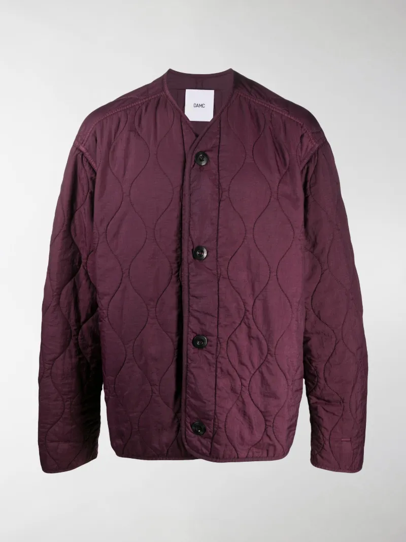 collarless bomber jacket