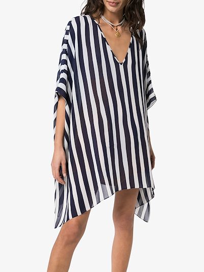 striped kaftan dress