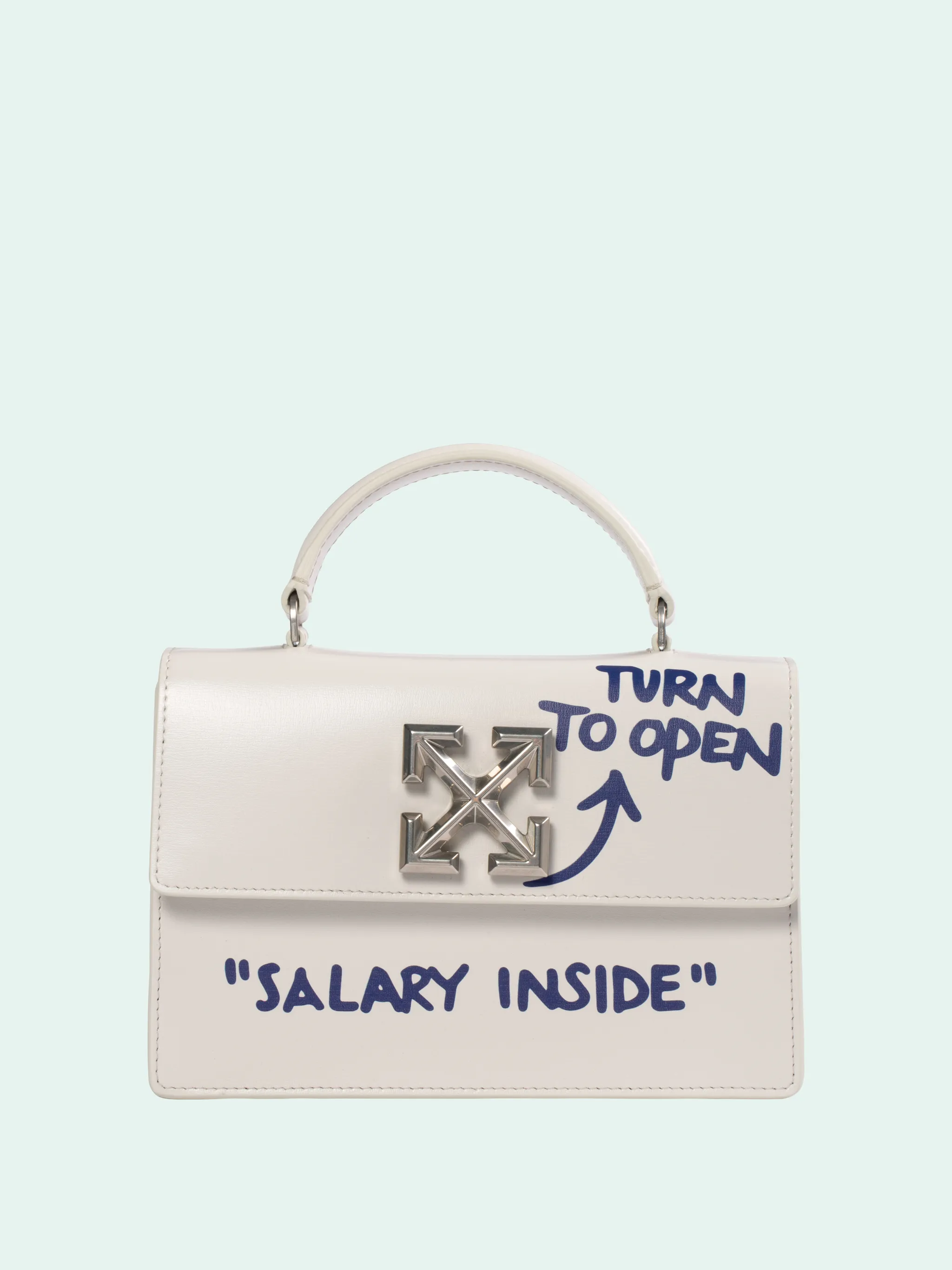 Off white purse salary inside Clearance
