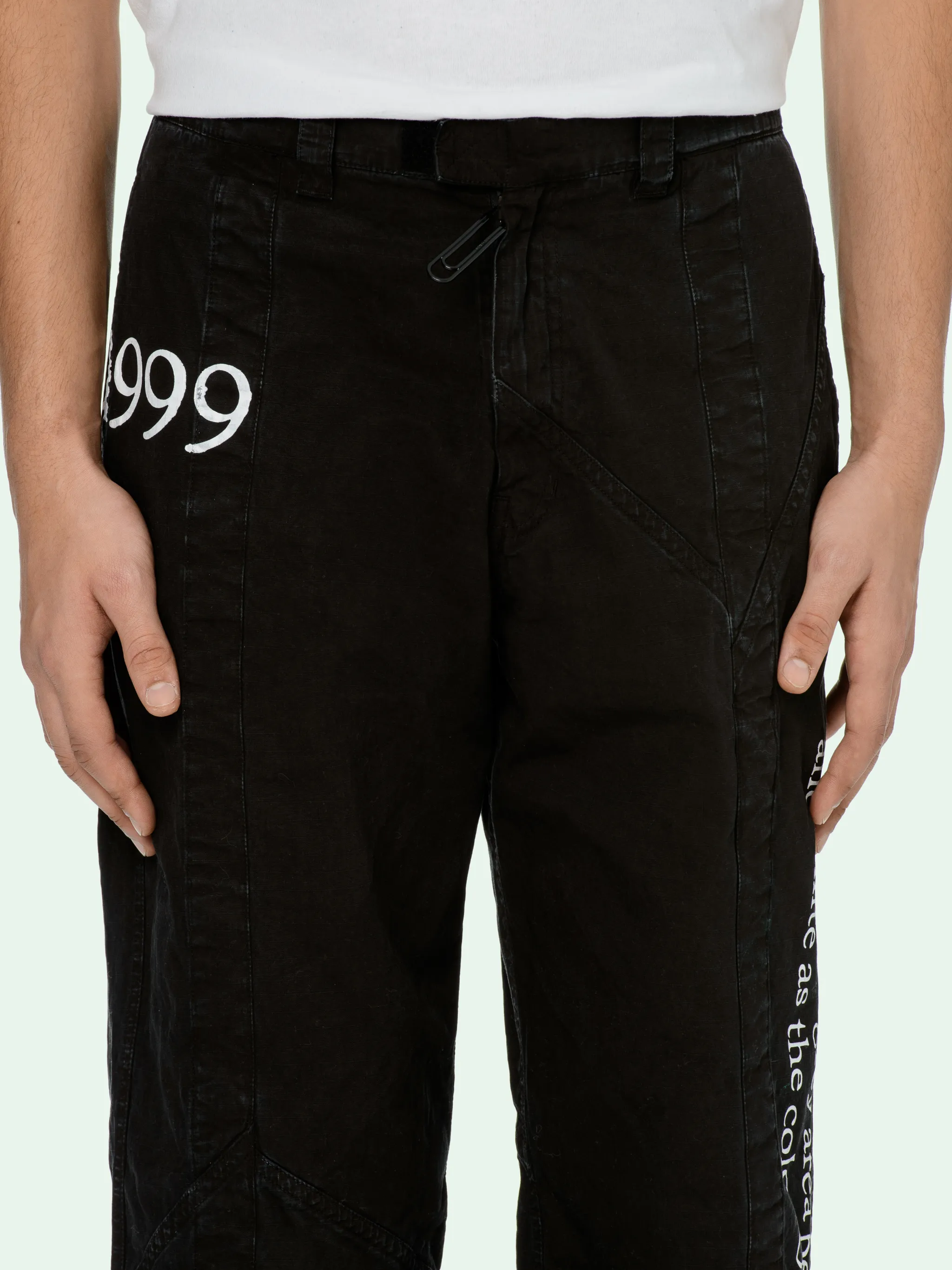 off white cargo shorts