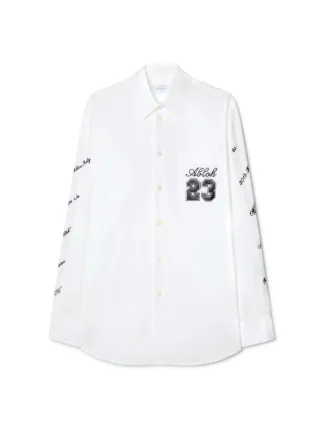 23 Logo Overshirt in white Off White Official US