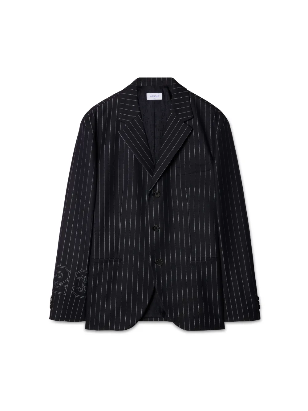 Off white striped clearance jacket