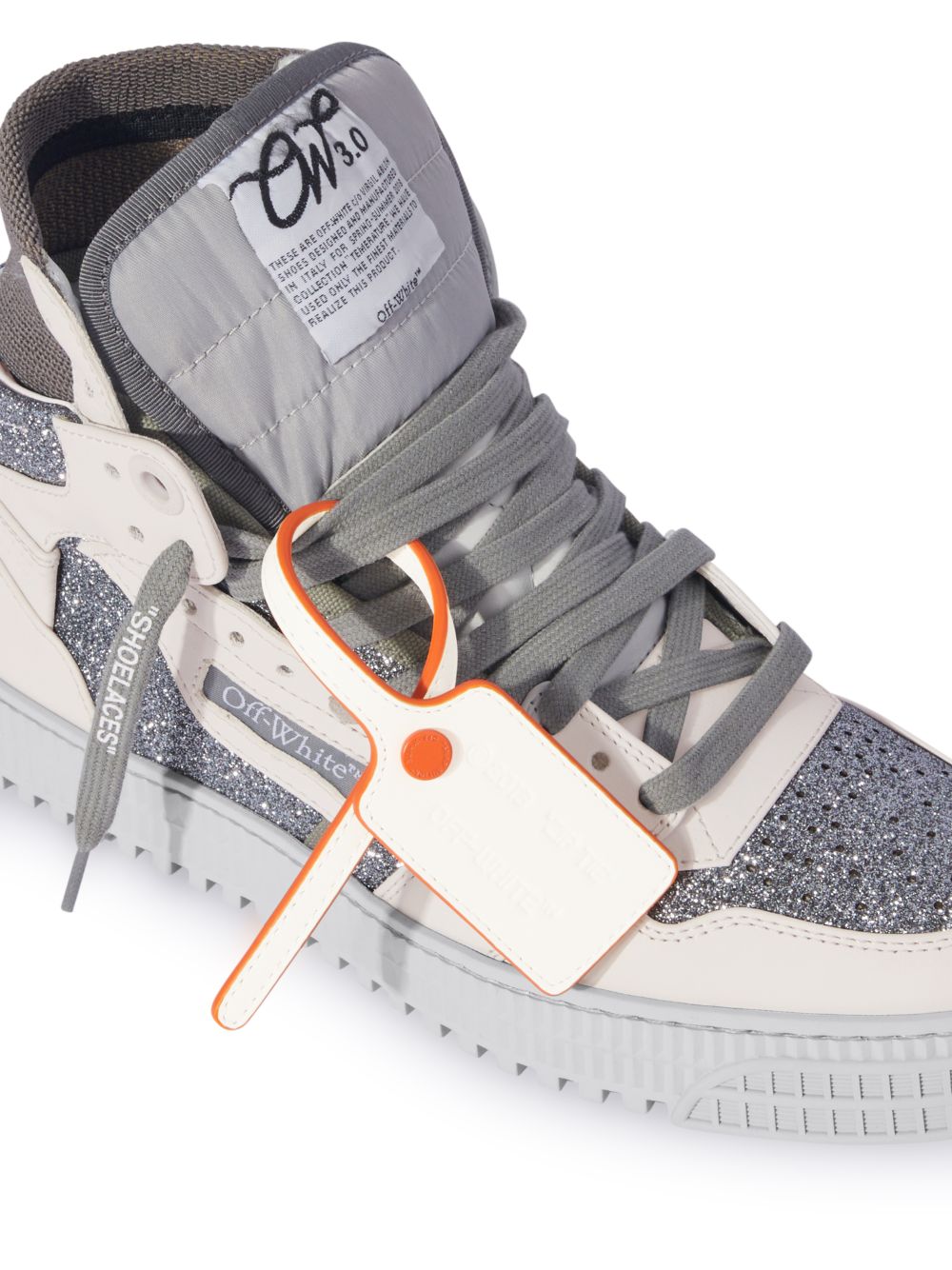 3.0 OFF COURT GLITTER in grey | Off-White™ Official US