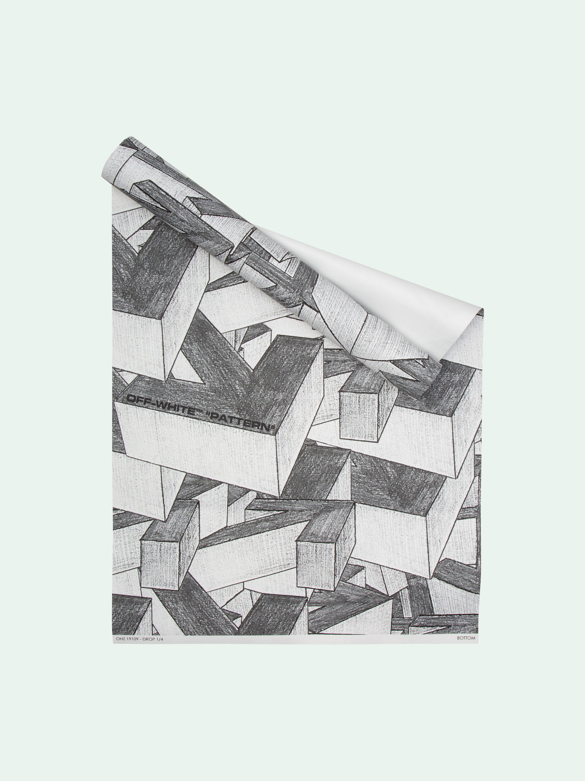 3d Arrow Pattern Wallpaper Off White Official Site