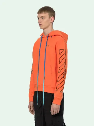 ABSTRACT ARROWS HOODIE in orange Off White Official AR