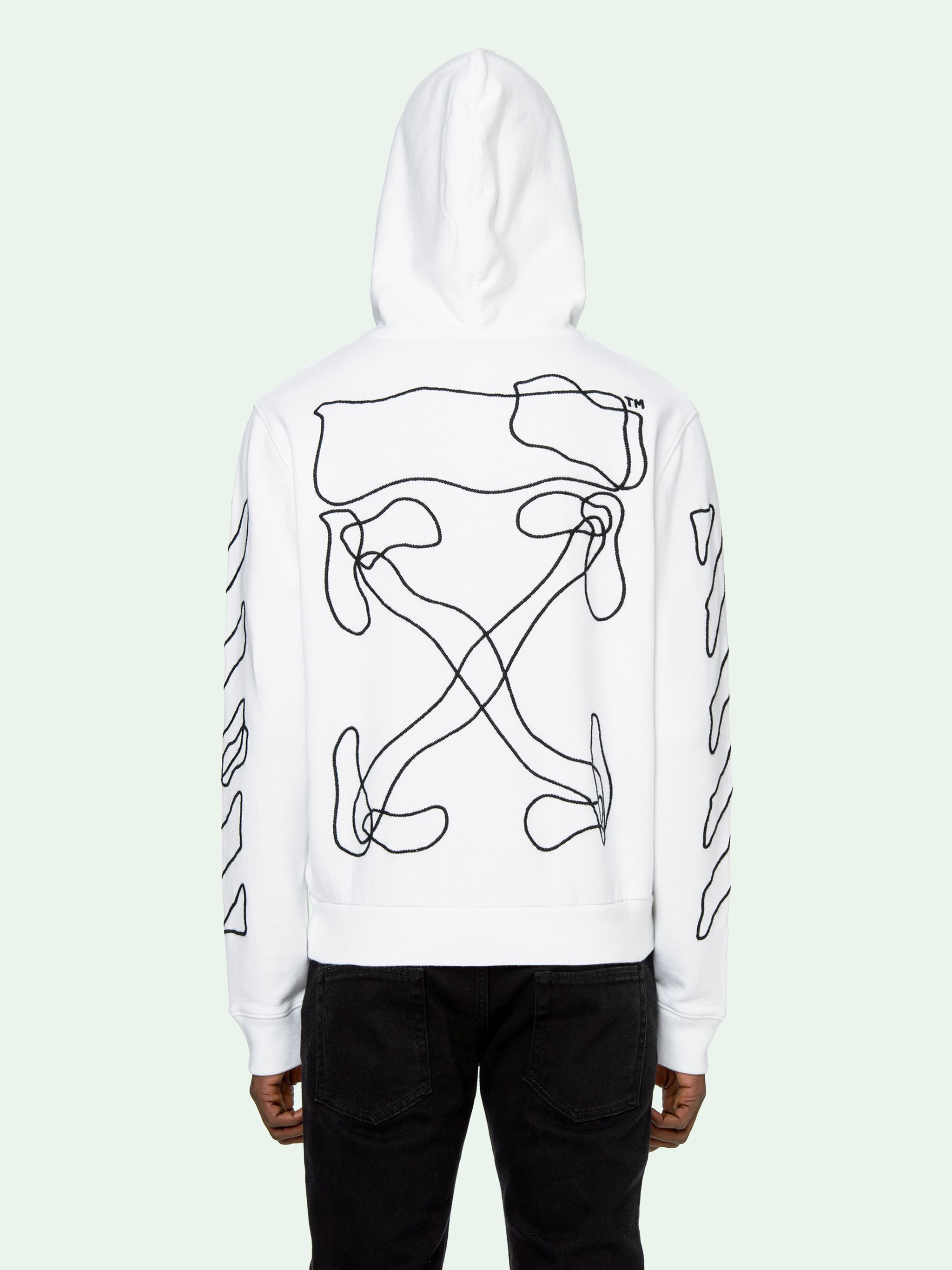 off white abstract arrows crewneck