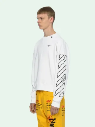 ABSTRACT ARROWS SWEATSHIRT in white Off White Official GB