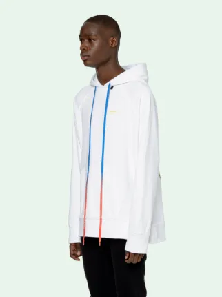 ACRYLIC ARROWS OVERSIZE HOODIE in white | Off-White™ Official DO