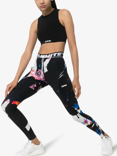 off white active leggings