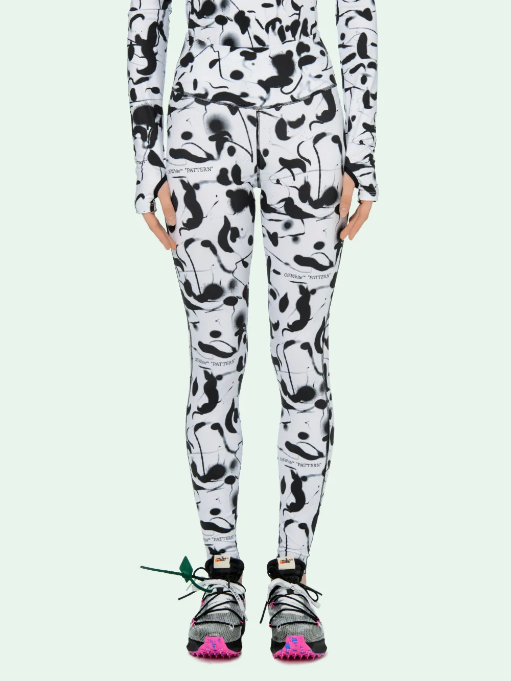 off white printed leggings