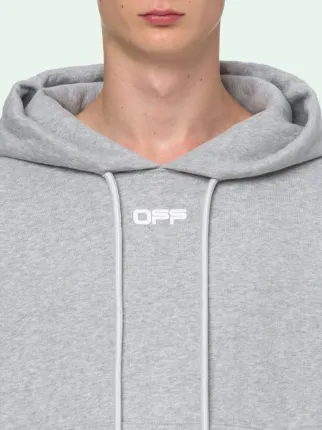 AIRPORT TAPE ARROWS OVER SWEATSHIRT in grey | Off-White AIRPORT TAPE ARROWS OVER SWEATSHIRT in grey | Off-White