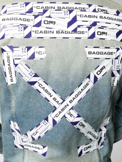 off white airport tape denim jacket