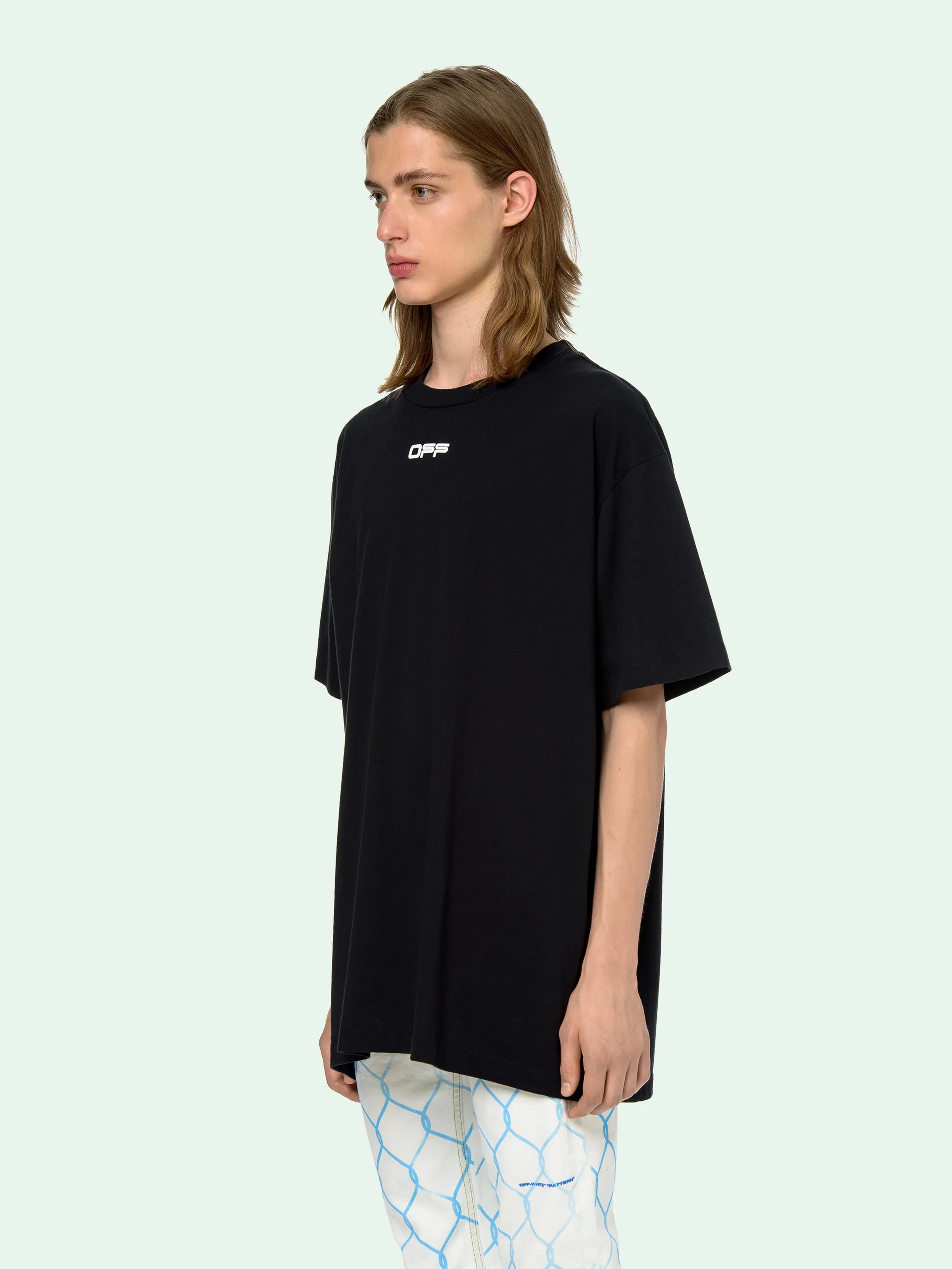 off white tee black