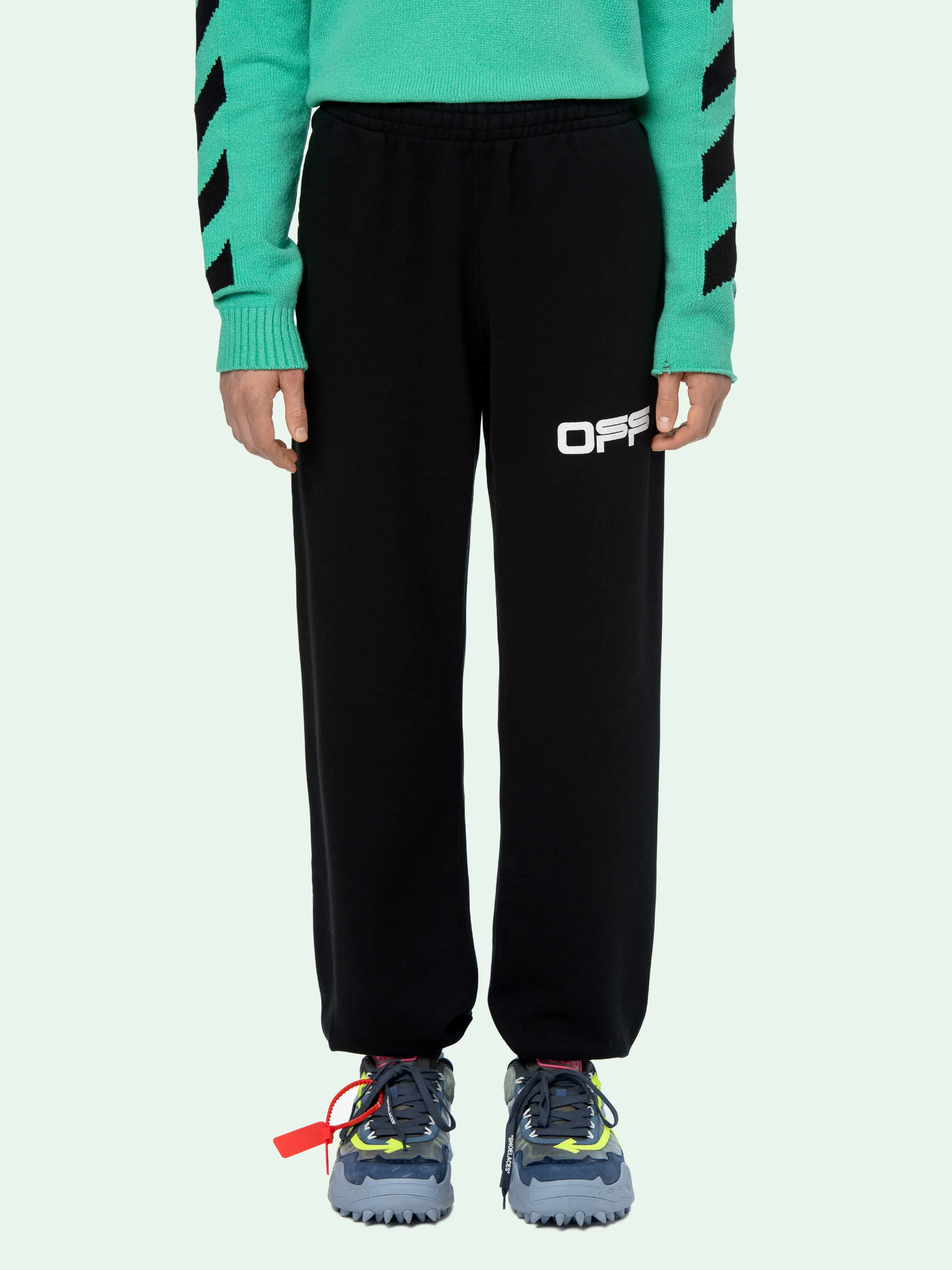 off white tape joggers