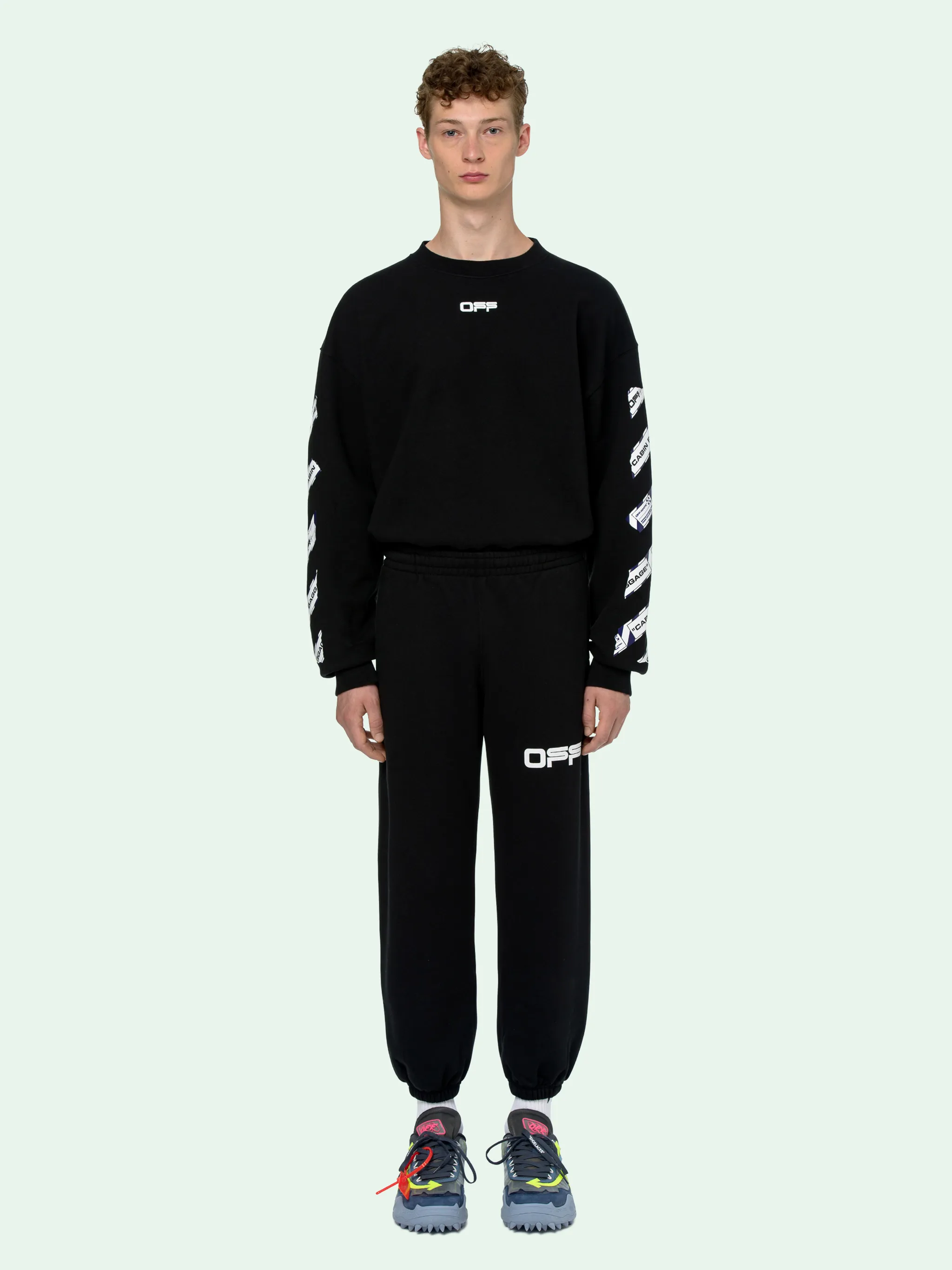 off white tape sweatpants