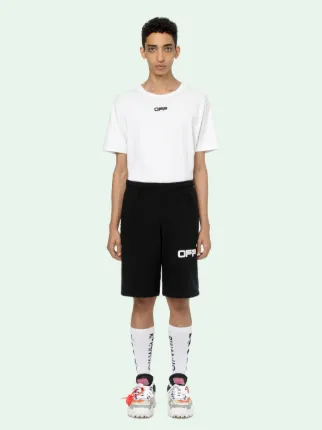 off white gradient shorts