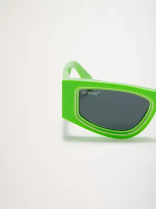 Off white shop neon green sunglasses