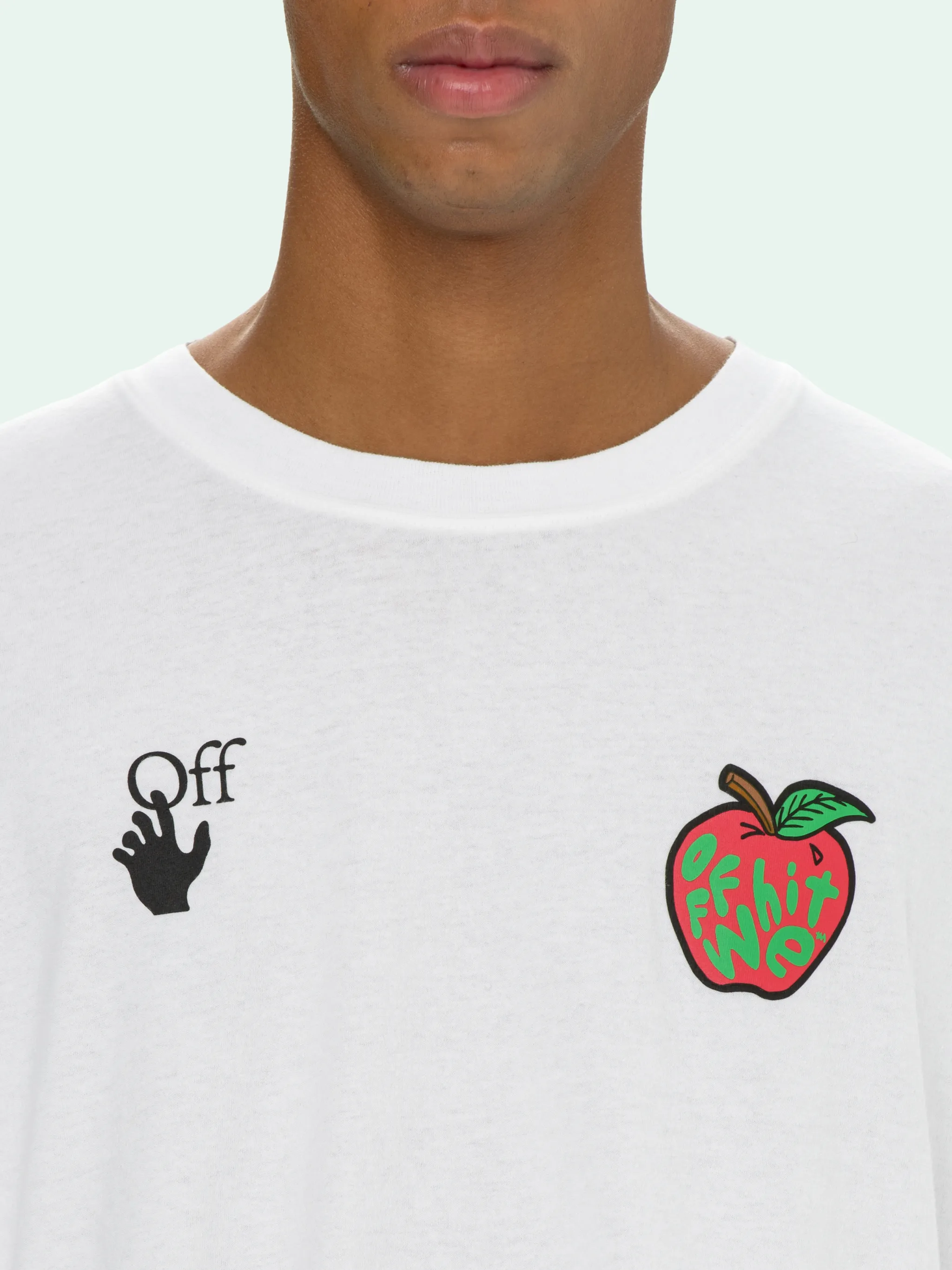 off white apple t shirt
