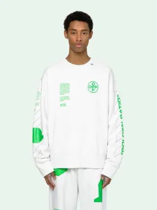 ARCH SHAPES INCOMPIUTO SWEATSHIRT in white | Off-White™ Official AR 