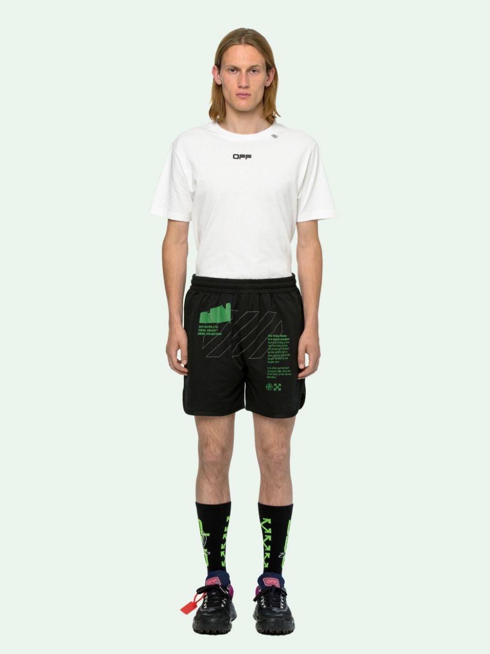 ARCH SHAPES MESH SHORTS in black | Off-White™ Official CO