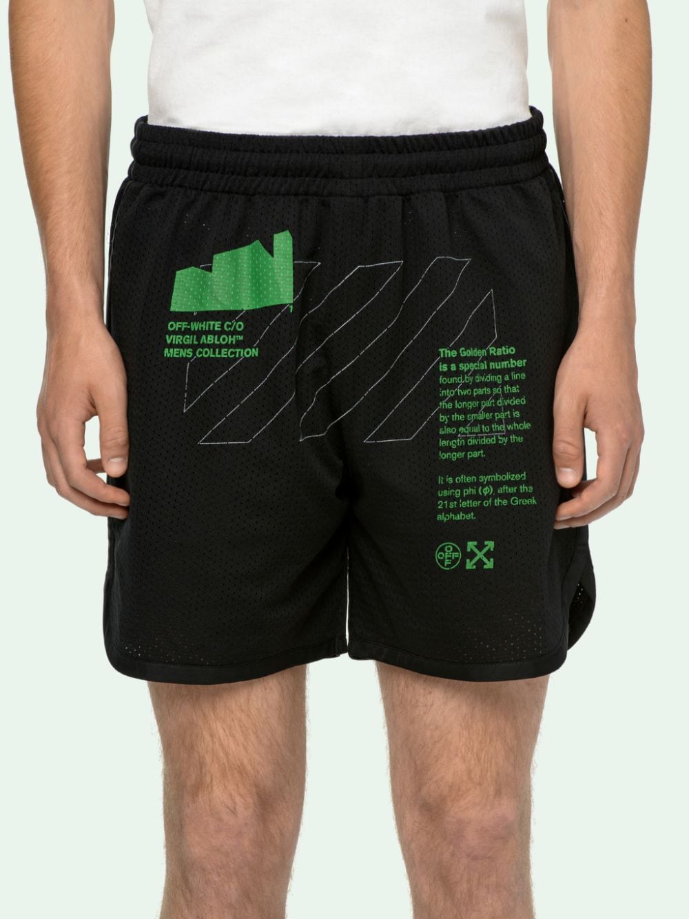 ARCH SHAPES MESH SHORTS in black | Off-White™ Official GR