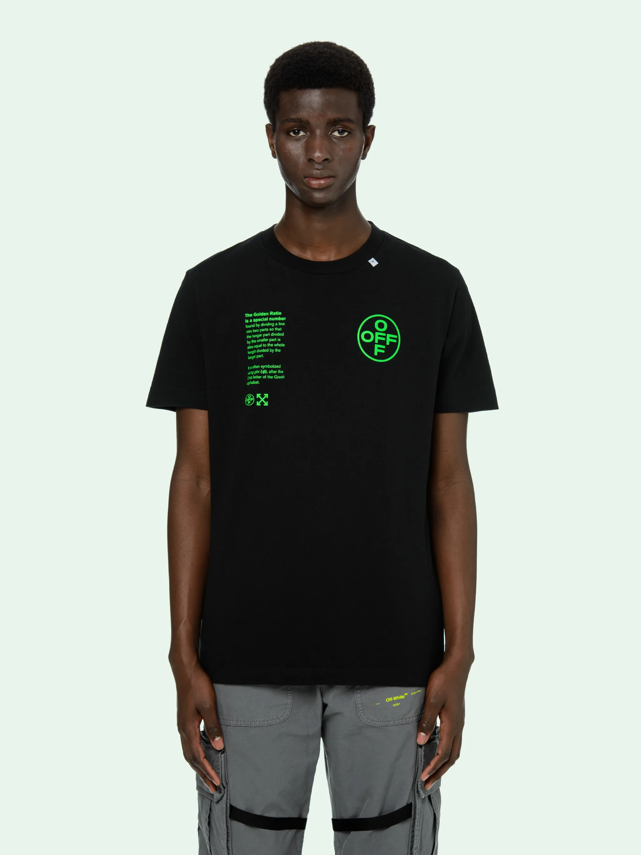 green off white t shirt