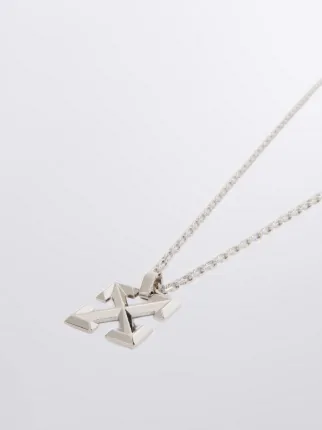 Arrow chain necklace in silver | Off-White™ Official US