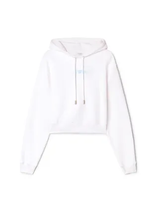 Cropped off white hoodie online