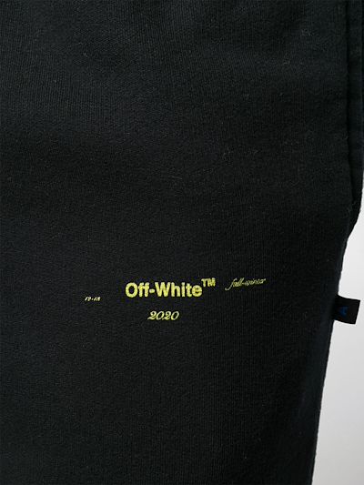 off white logo print track pants