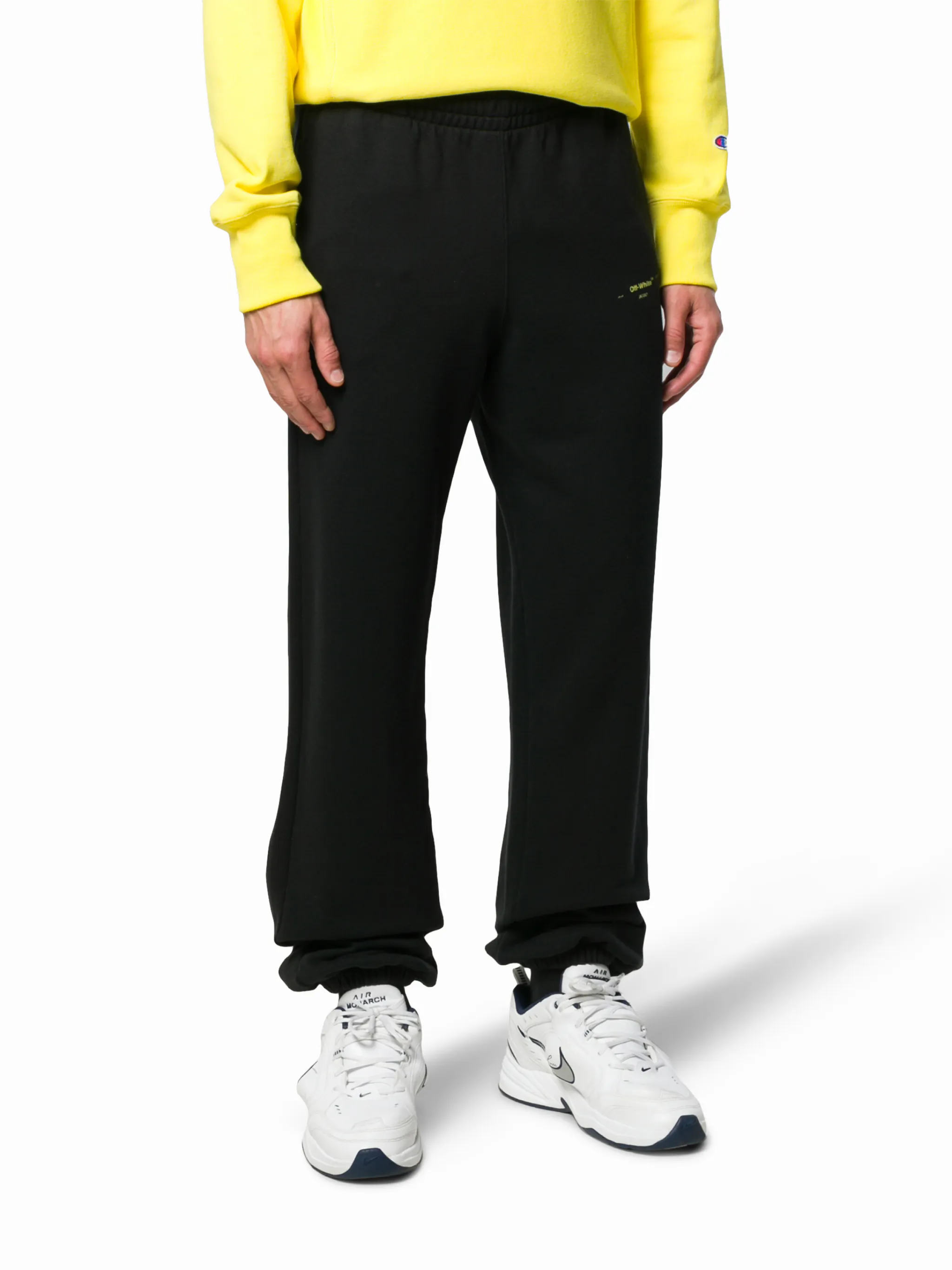 Off White オフホワイト イエロー ロゴ トラック トラウザーズ Yellow 