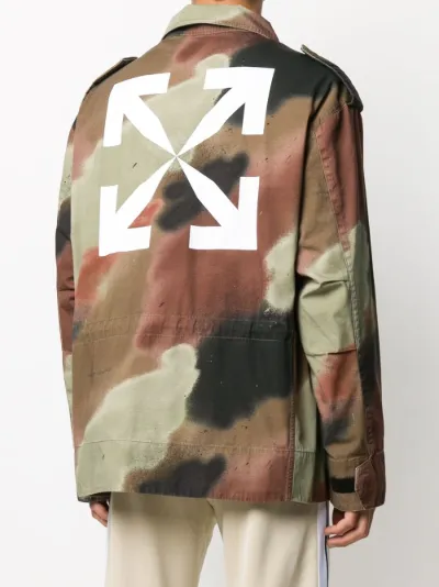 camo off white coat