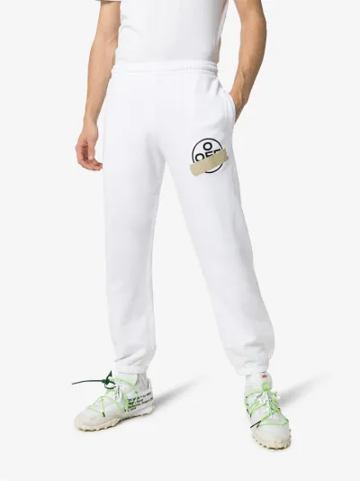 white cotton sweatpants